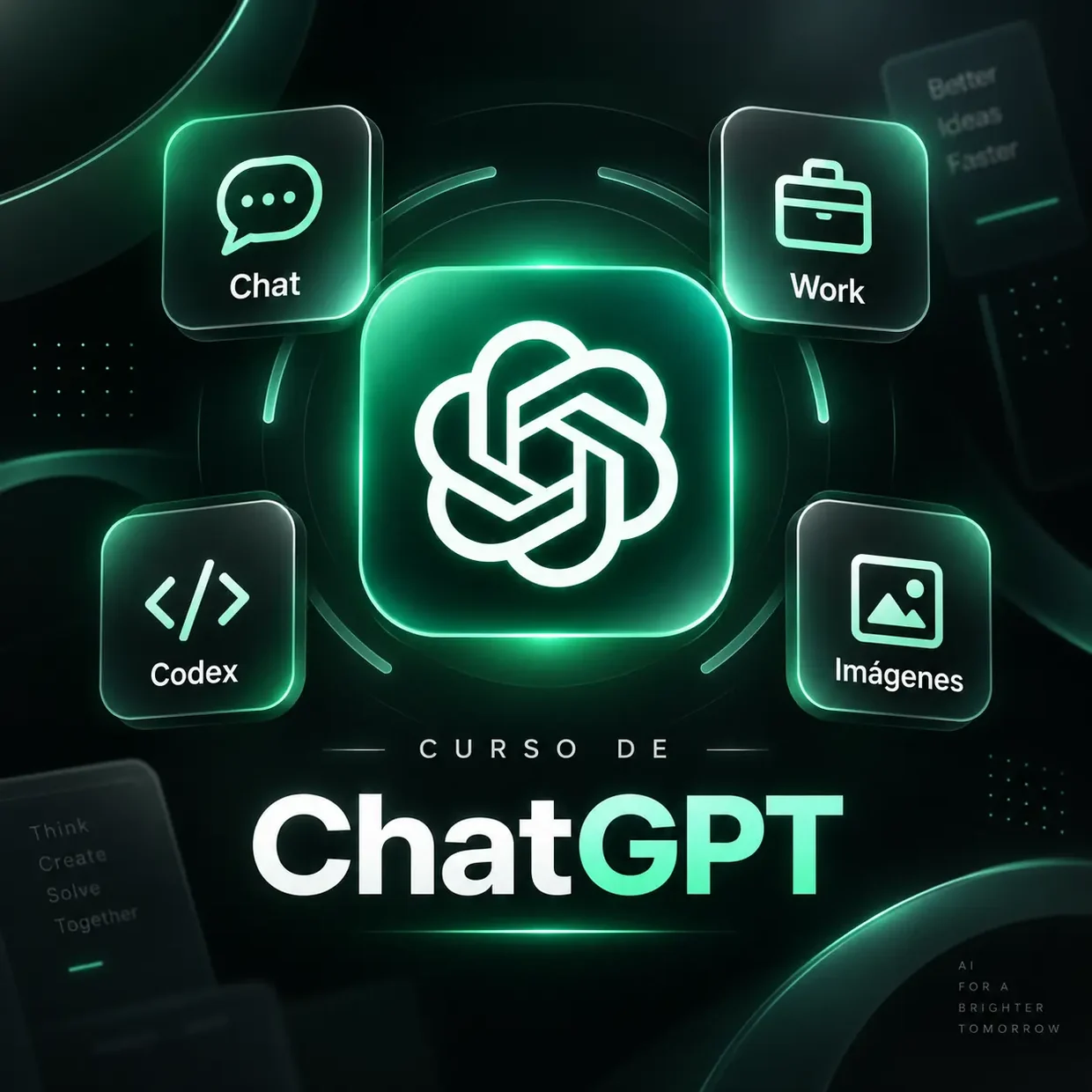 Curso ChatGPT al 100% de Growit School: Chat, Work, Codex e imágenes